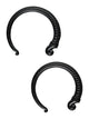 Stippled Open Hoop Steel Hangers