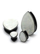 Teardrop Facade Pearl Steel Plugs