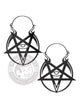 UwU Pent-Eye Dangle Hoop Steel Earrings