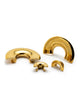 Gold Flared Steel Saddles