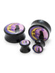 Moonlit Black Cat Acrylic Image Plugs