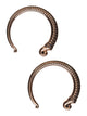 Stippled Open Hoop Steel Hangers