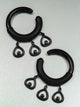 Stippled Dew Drop Steel Hangers