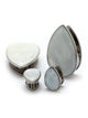 Teardrop Facade Pearl Steel Plugs