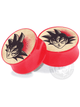 Goku Tattoo Flash Acrylic Image Plugs
