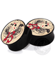 Jason Tattoo Flash Acrylic Image Plugs