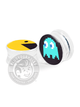 Pacman and Ghost Acrylic Image Plugs