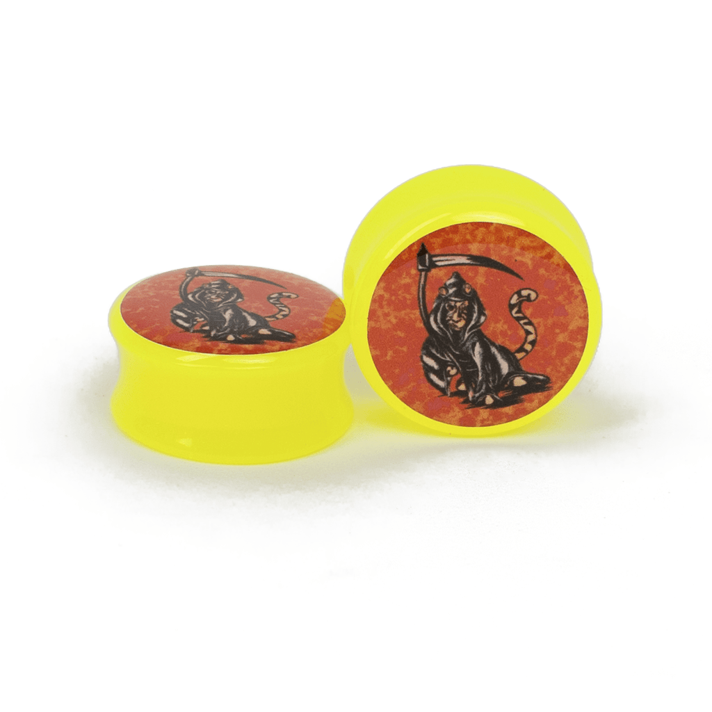 Dead Childhood Character Acrylic Image Plugs / Tigg Reaper