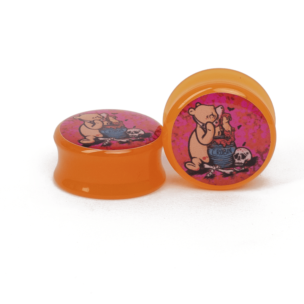 Dead Childhood Character Acrylic Image Plugs / Poohable Lector