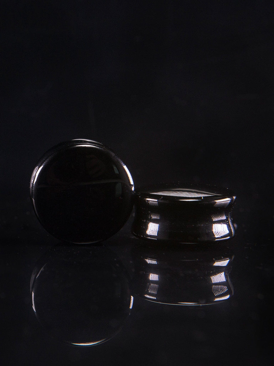 Black Agate Stone Plugs