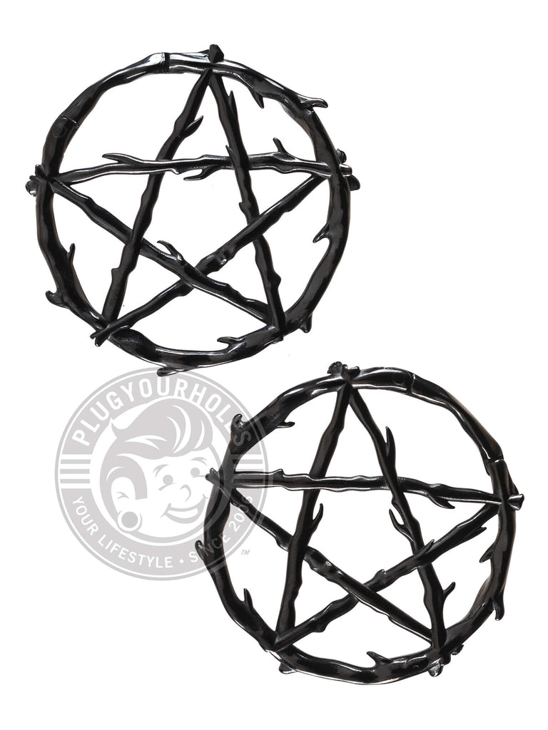 Black Pentiboiz Pentagram Steel Clicker Hangers