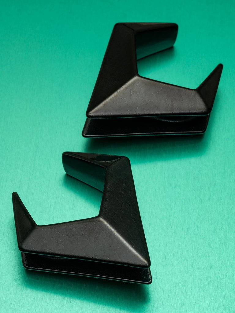 Black Viking Crescent Steel Saddles