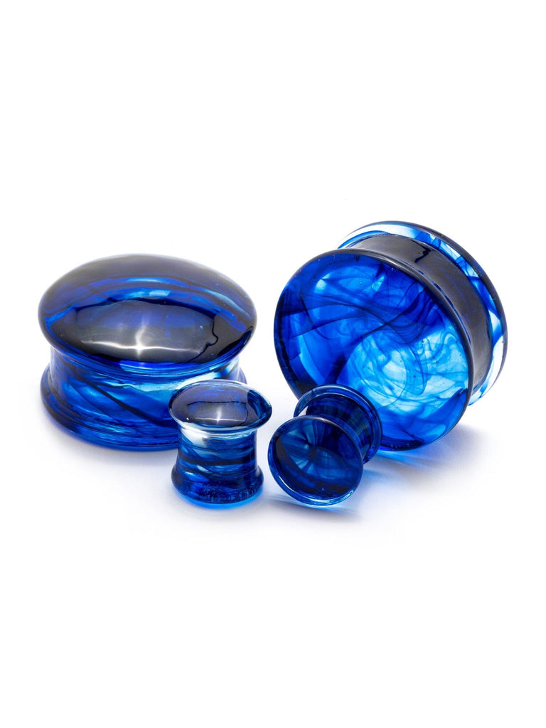 Leviathan Cross Clear Pyrex Glass Ear Plugs - Stretcher Gauges 14mm To 30mm, Double Flared