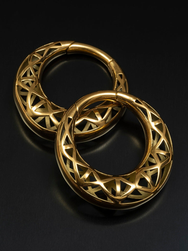 Caged Bridge Gold Clicker Hangers