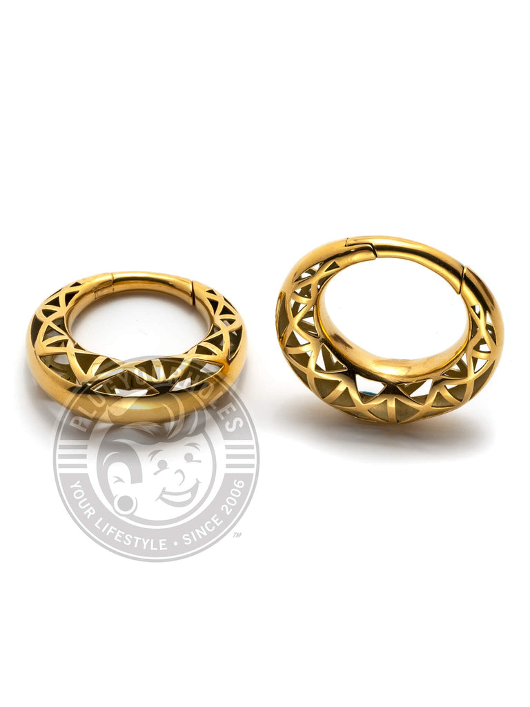Caged Bridge Gold Clicker Hangers
