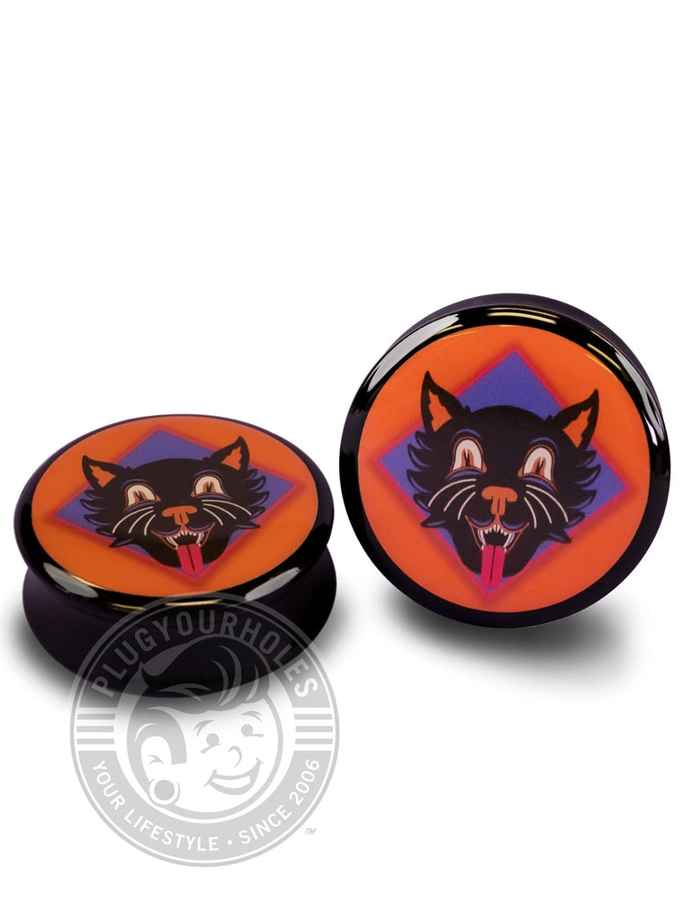 Cat Trick Acrylic Image Plugs