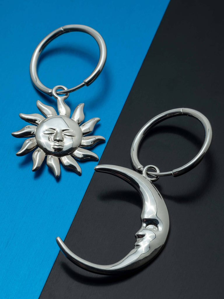 Celestial Duo Sterling Silver Earrings