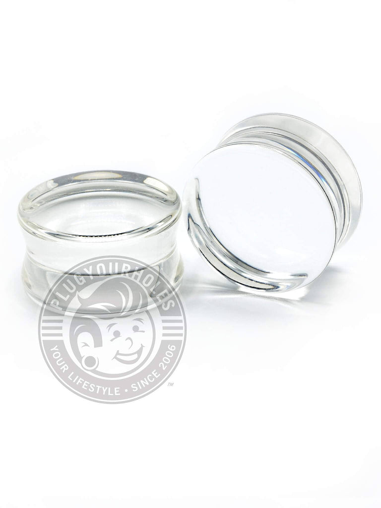 Clear Glass Plugs