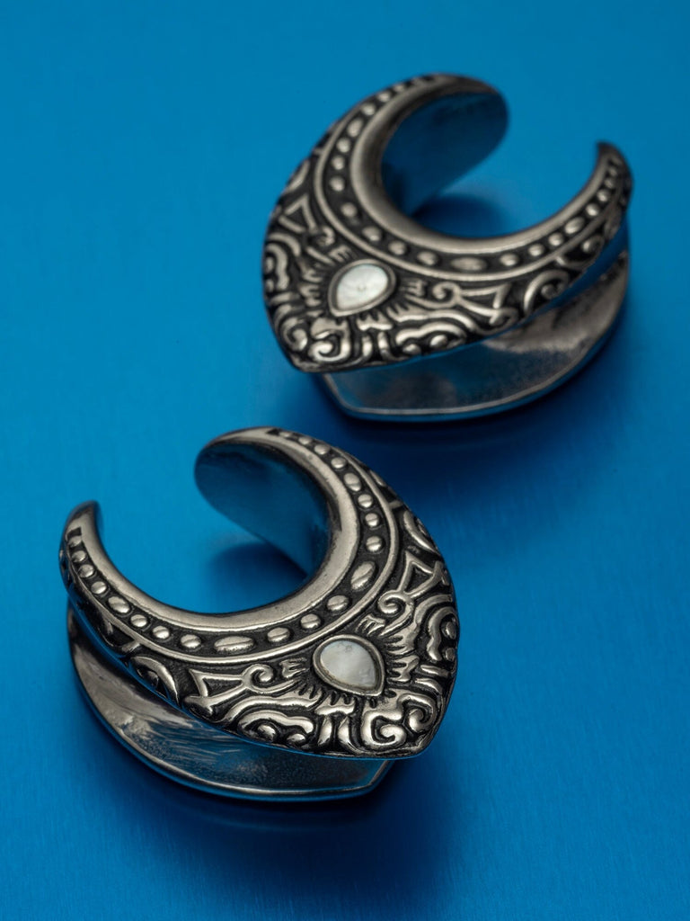 Crested Opal Crown Steel Saddles