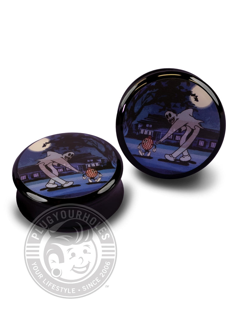 Ghost With Teeth Candy Acrylic Image Plugs