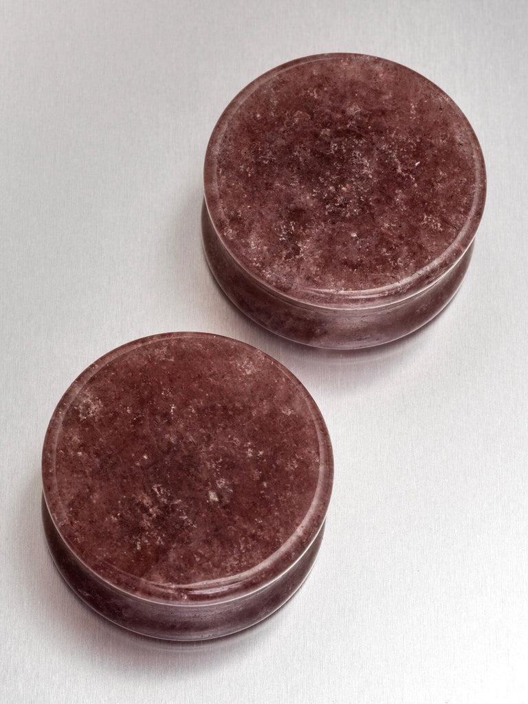 Dark Blush Aventurine Stone Plugs