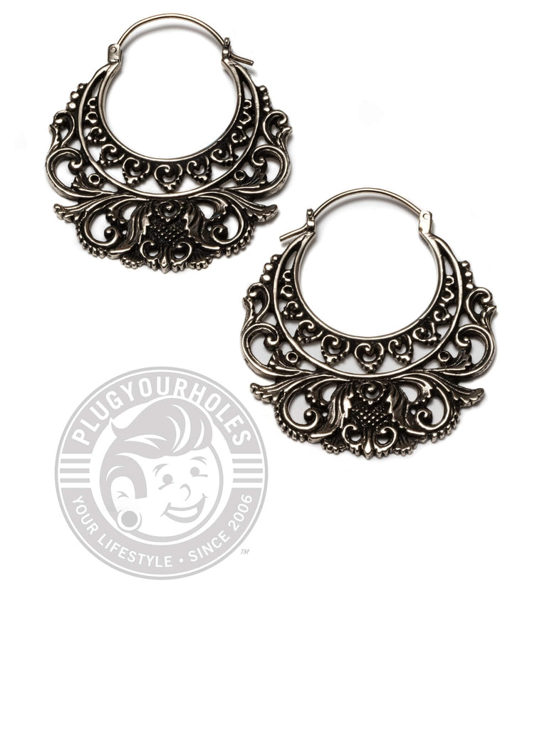 Demetria Filigree Brass Earrings