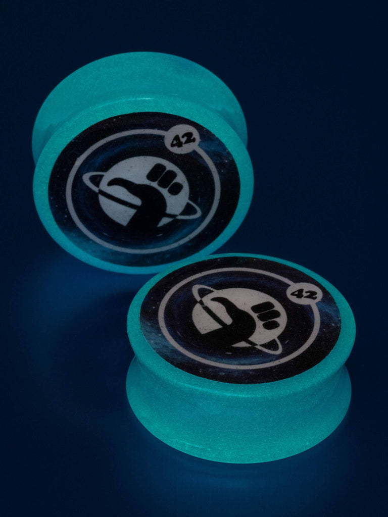 Don't Panic Saturn Acrylic Image Plugs