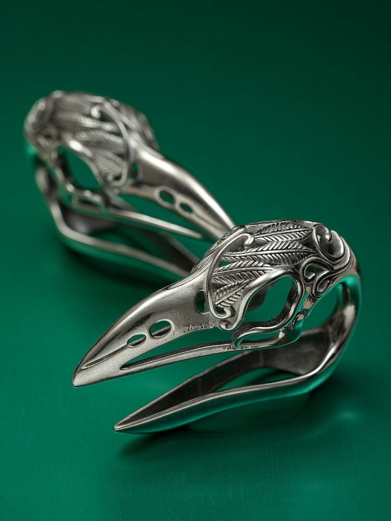 Feather Bird Skull Steel Hangers