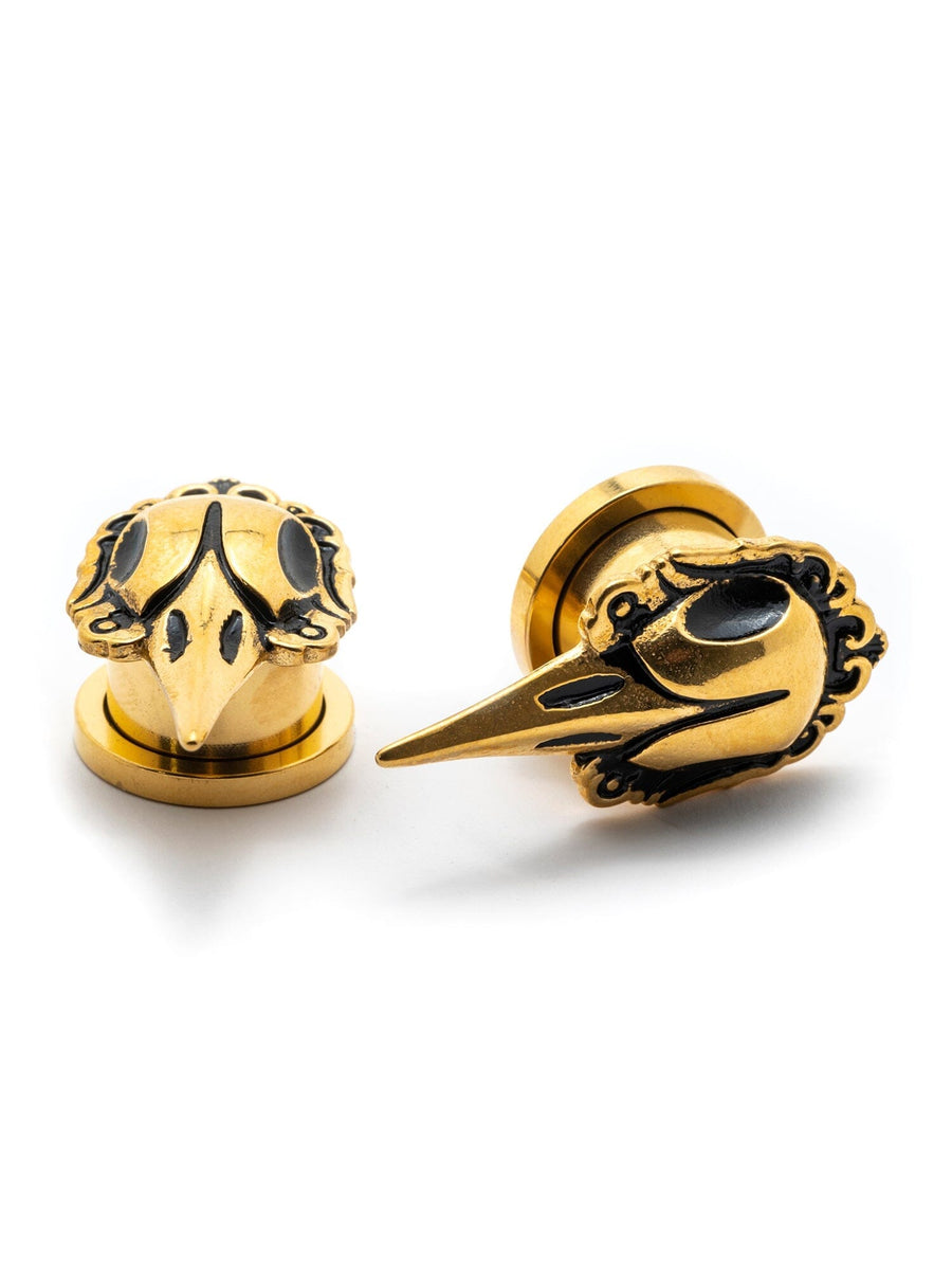Plague Bird Mask Threaded Steel Plugs | Steel Gauges – PlugYourHoles.com