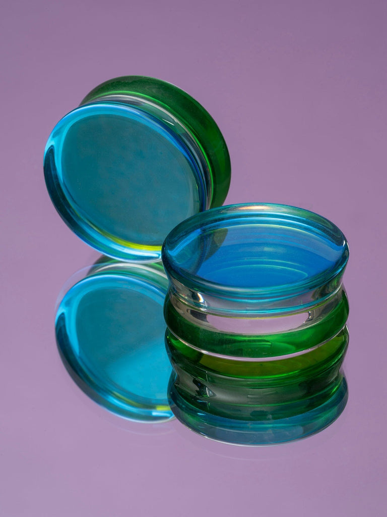 Green Aurora Stone Plugs