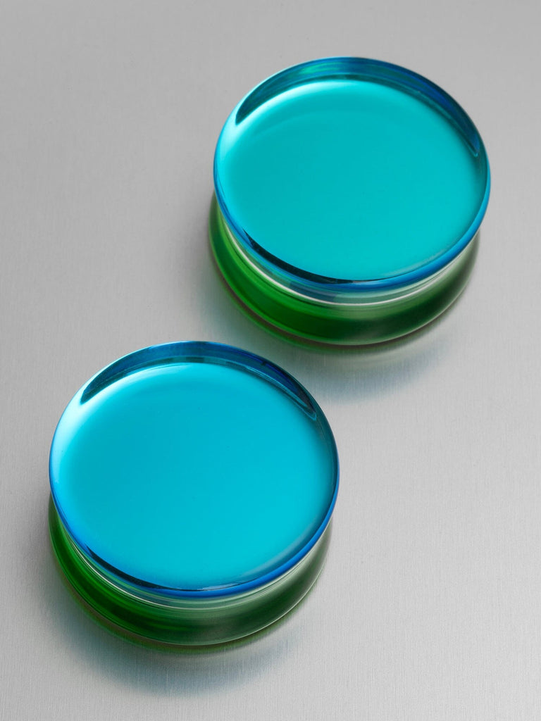 Green Aurora Stone Plugs