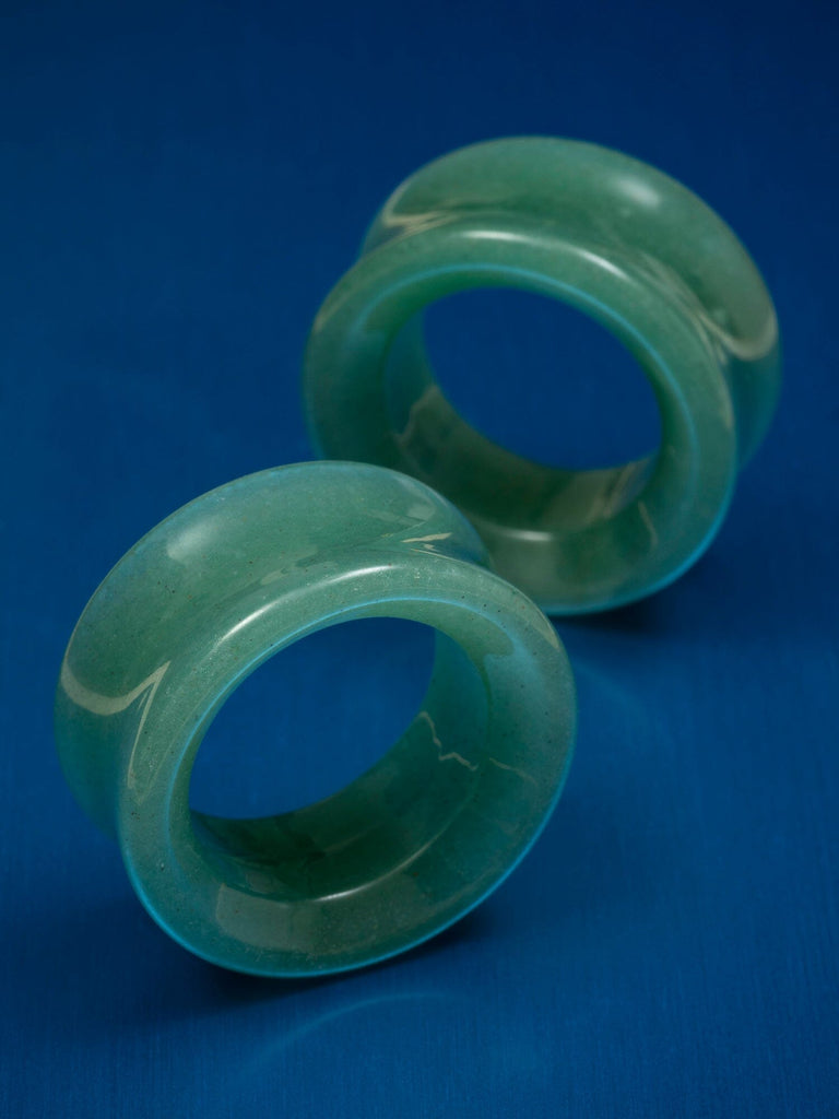 Green Aventurine Stone Tunnels