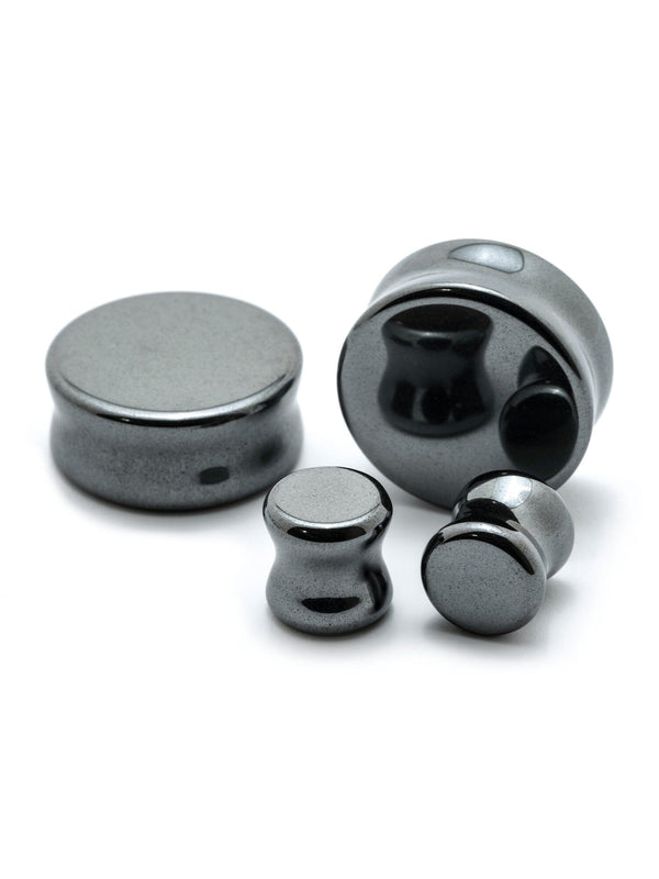 Hematite Stone Plugs - 1/2