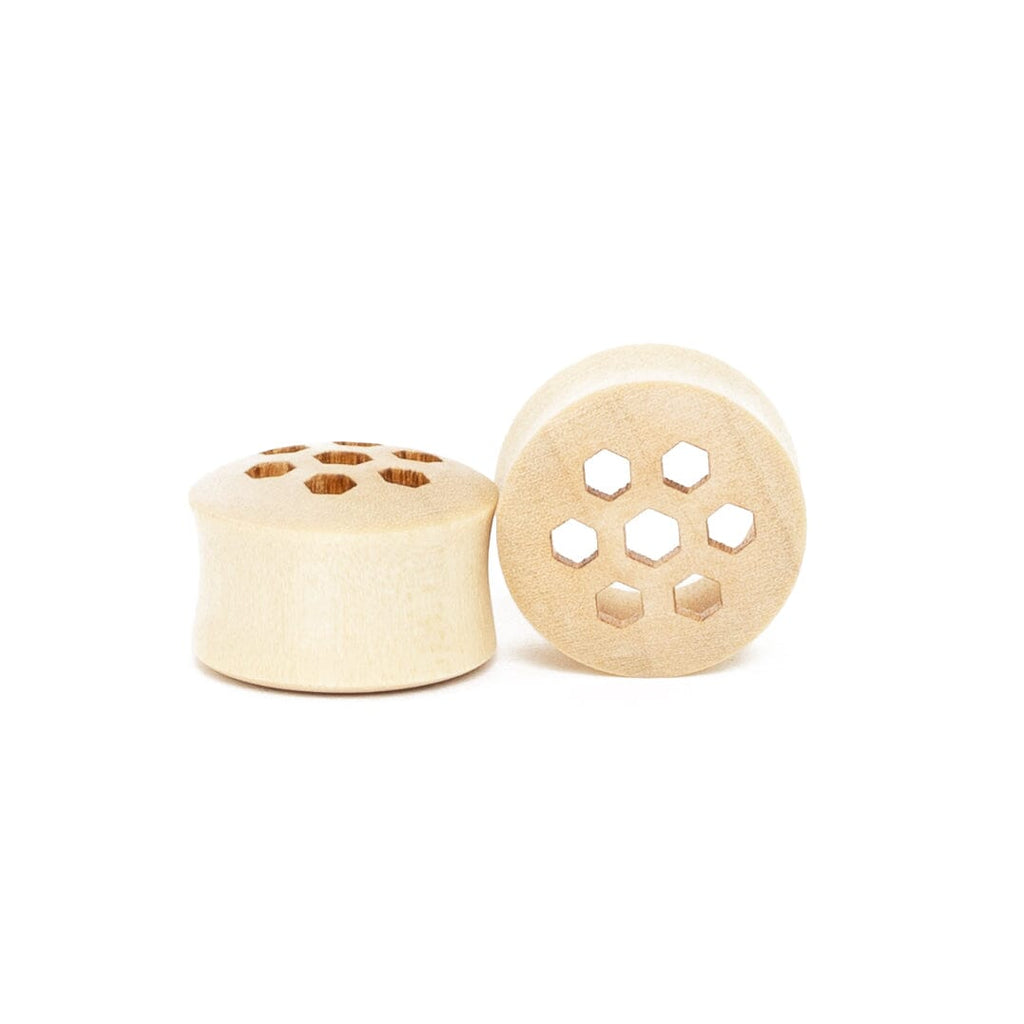 Honeycomb Crocodile Wood Plugs