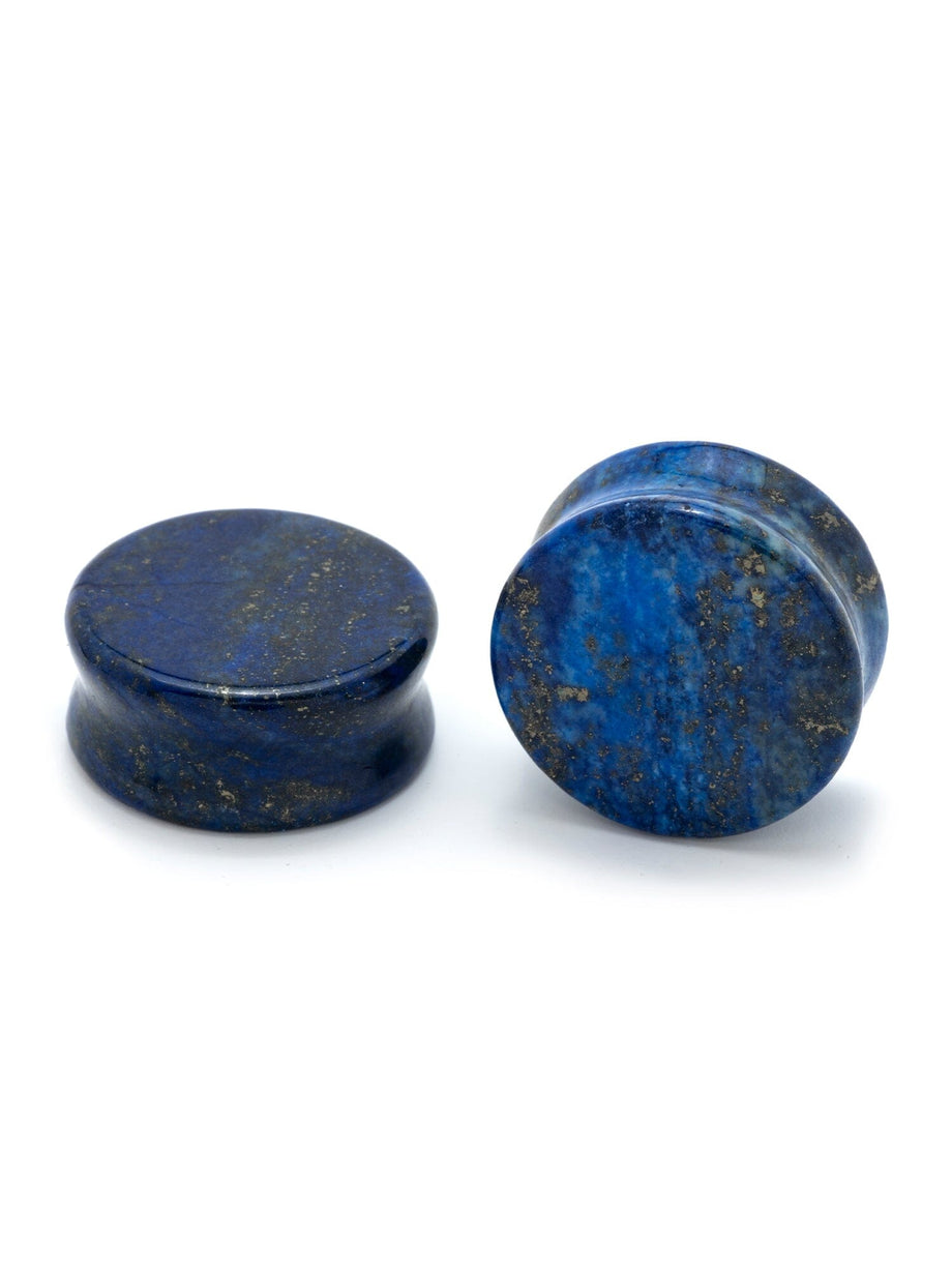 Lapis Lazuli Stone Plugs | Blue Stone Gauges – PlugYourHoles.com