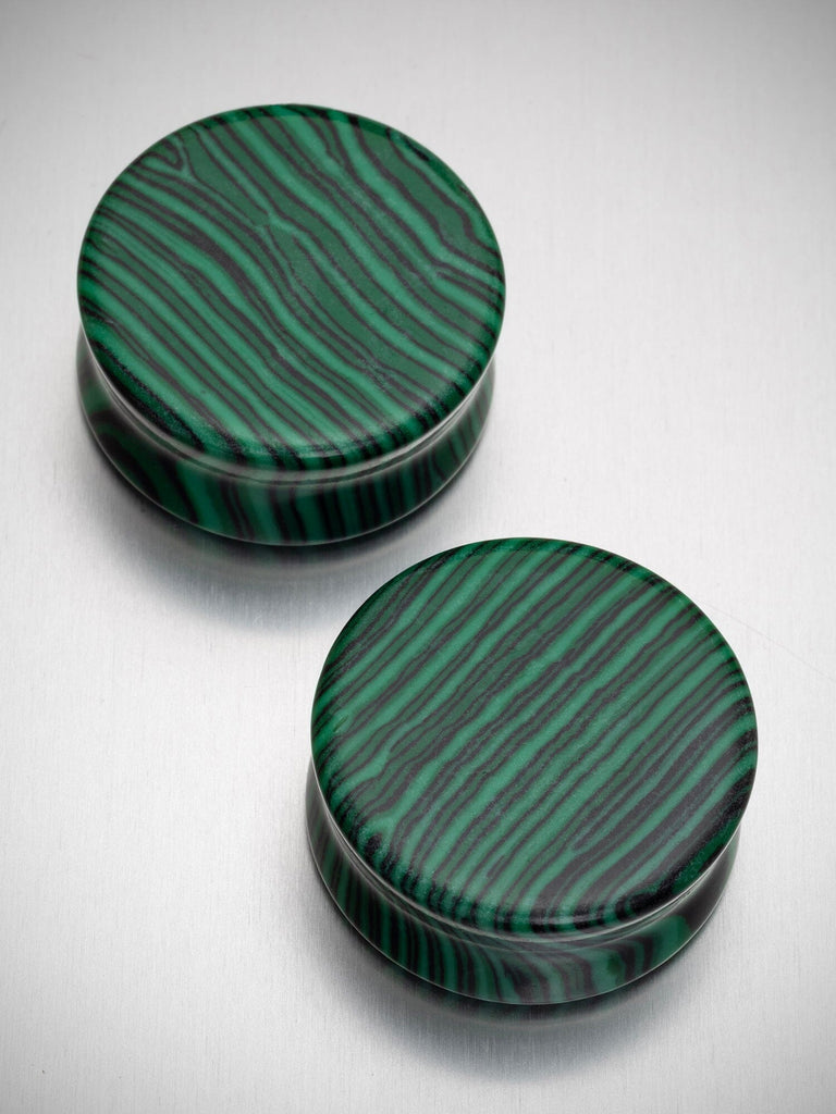 Malachite Stone Plugs