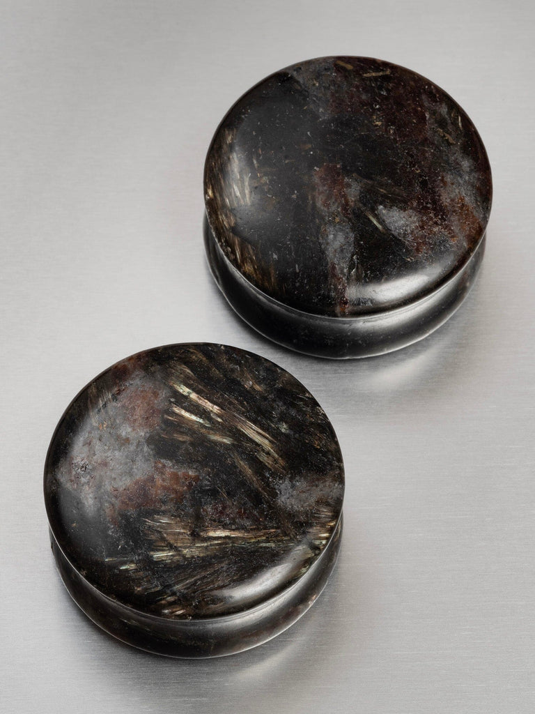 Night Sky Fireworks Jasper Stone Plugs