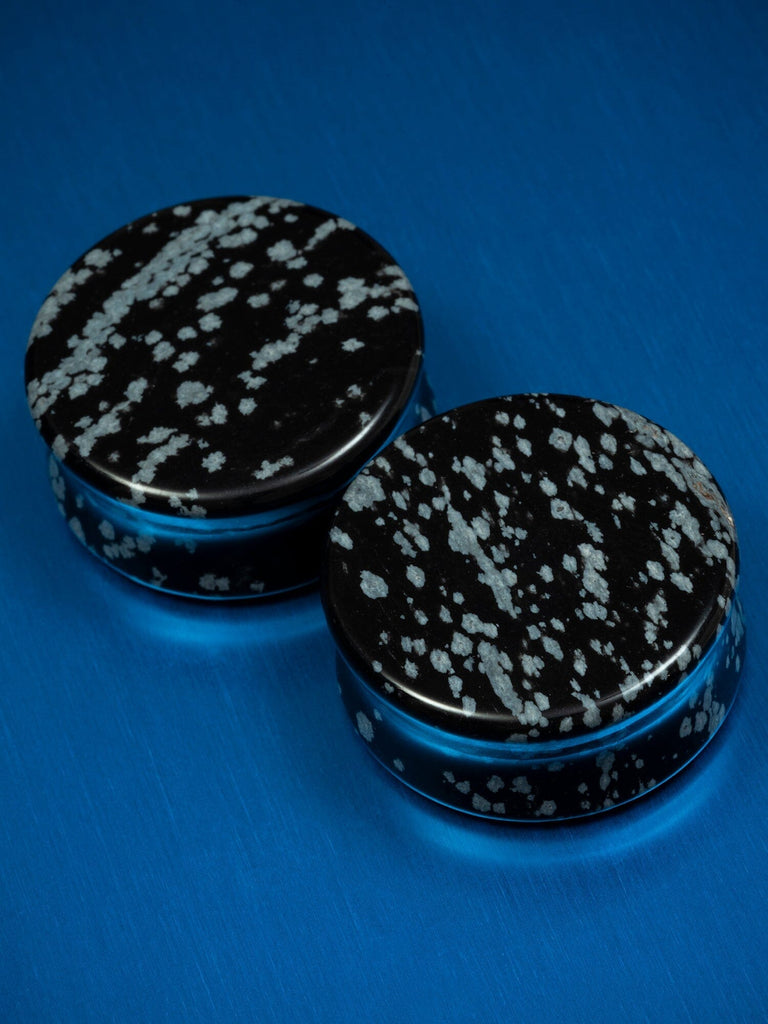 Obsidian Snowflake Stone Plugs