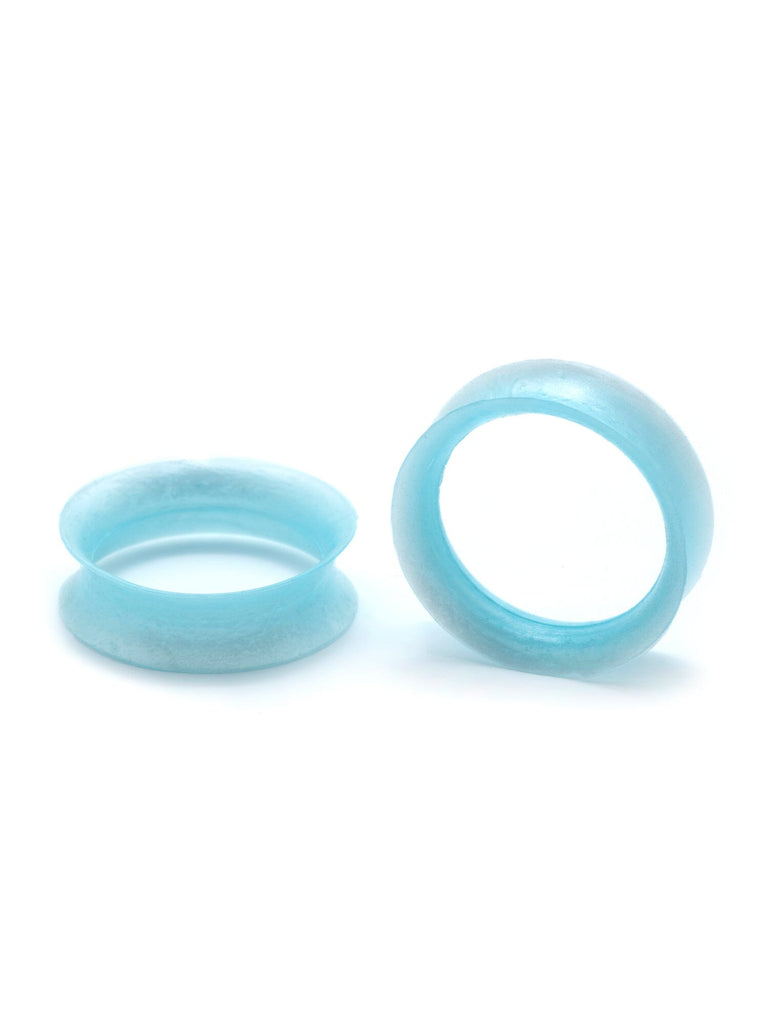 Ocean Blue Pearl Silicone Ear Skins