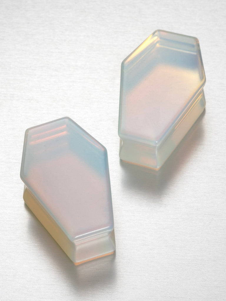 Opal Coffin Cut Stone Plugs