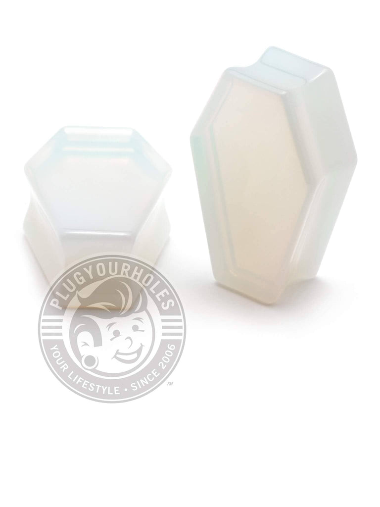 Opal Coffin Cut Stone Plugs