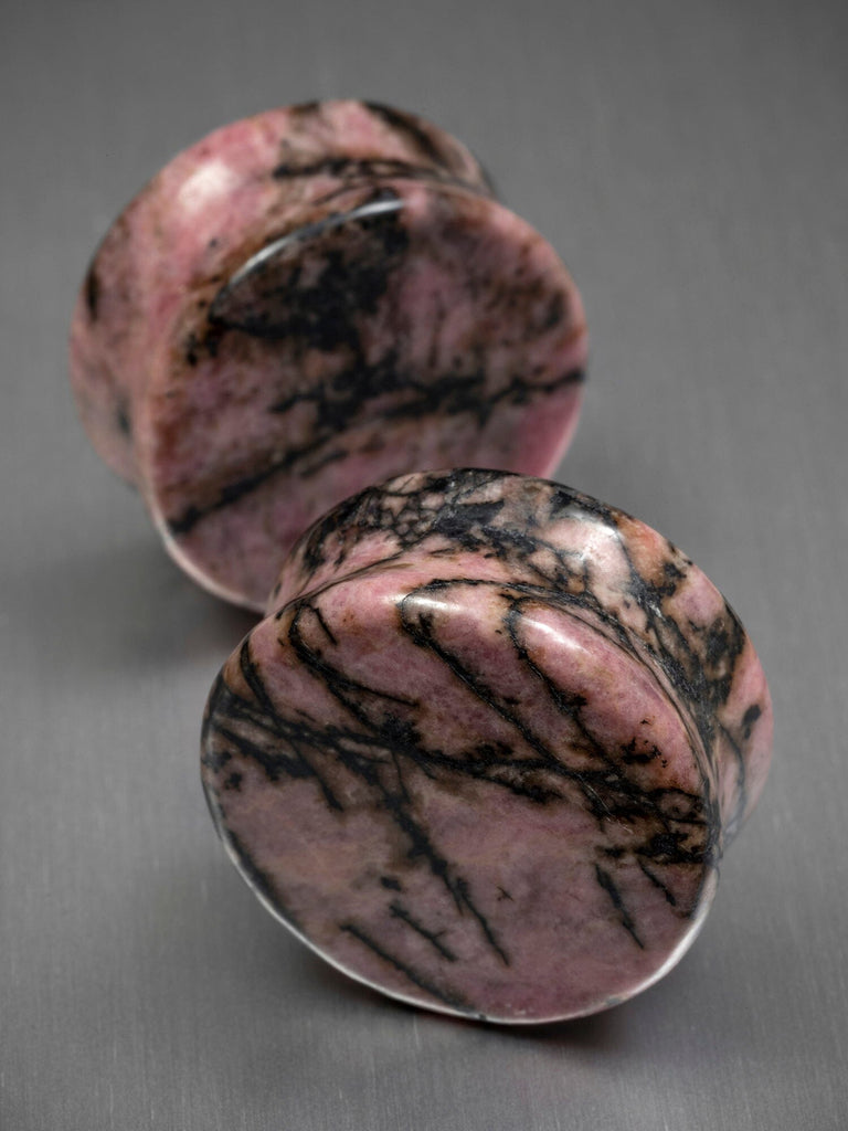 Rhodonite Stone Plugs