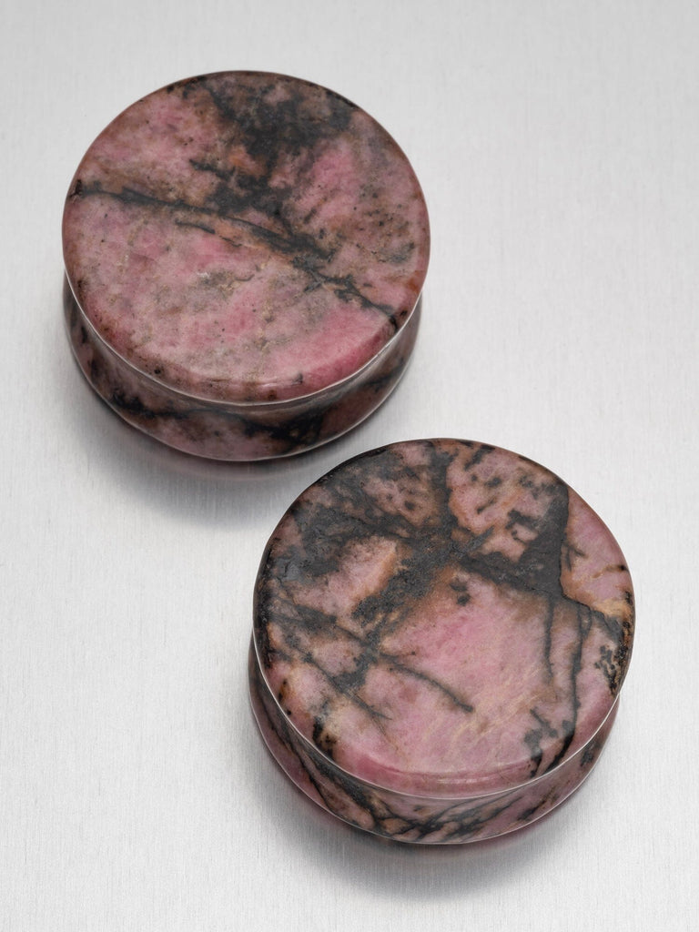 Rhodonite Stone Plugs