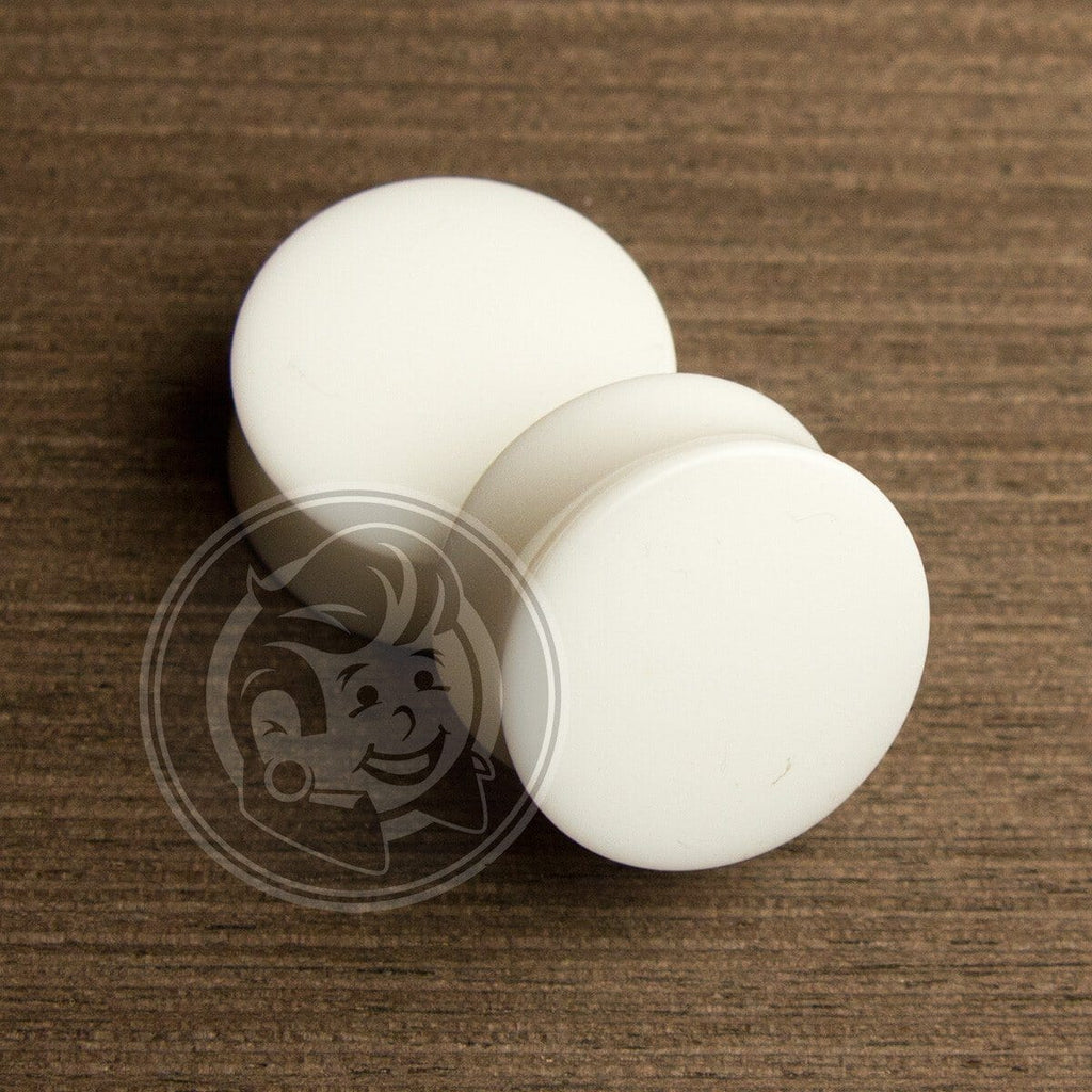 White Acrylic Plugs