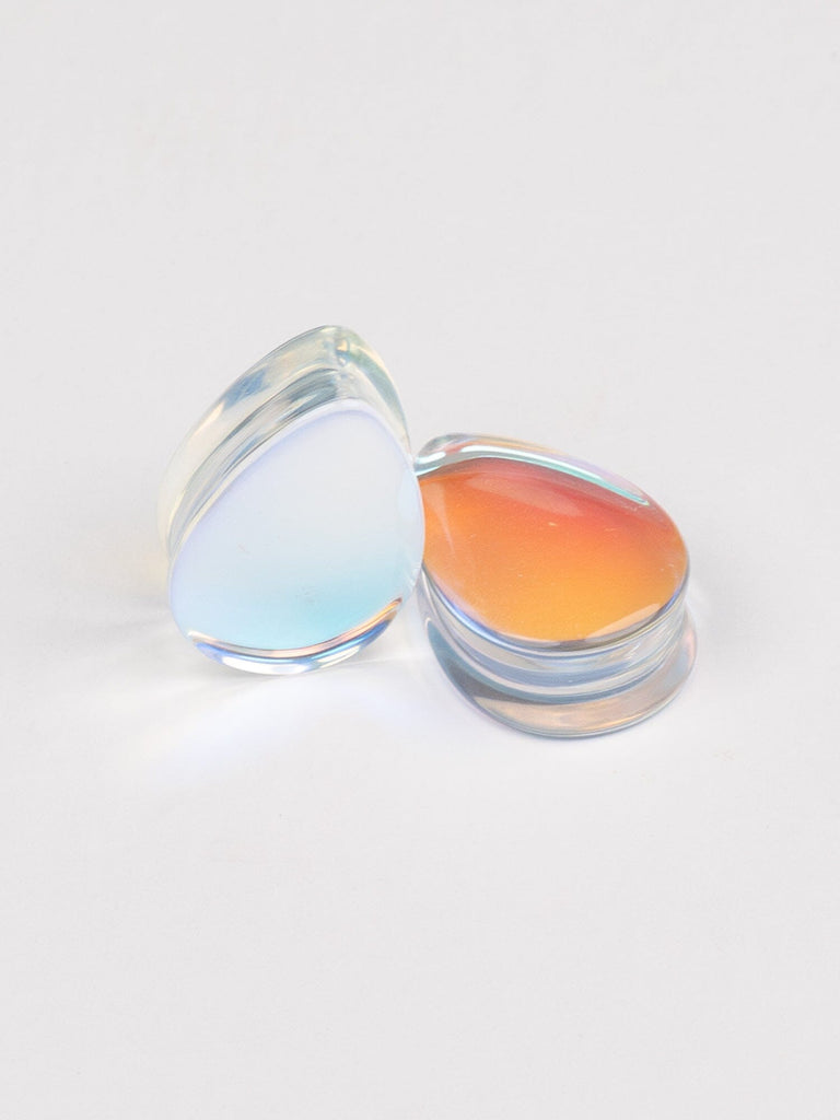 Aurora Stone Teardrop Plugs