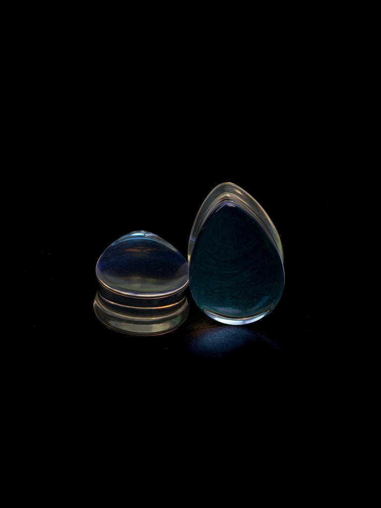 Aurora Stone Teardrop Plugs