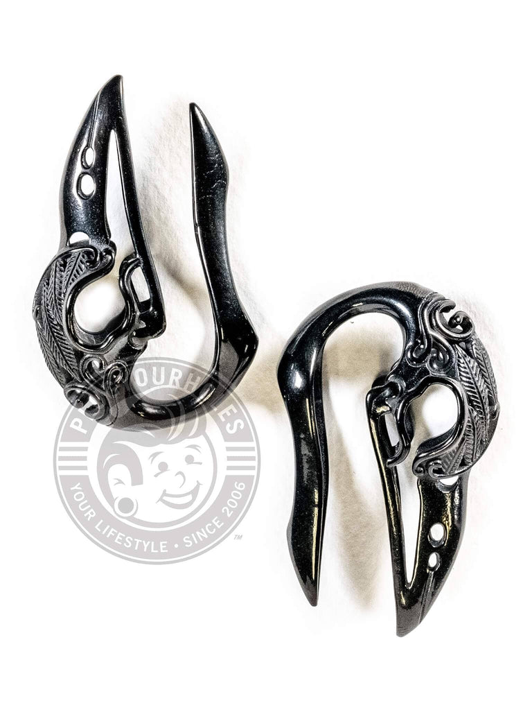 Feather Bird Skull Steel Hangers