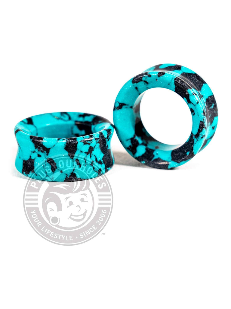 Black Turquoise Stone Tunnels