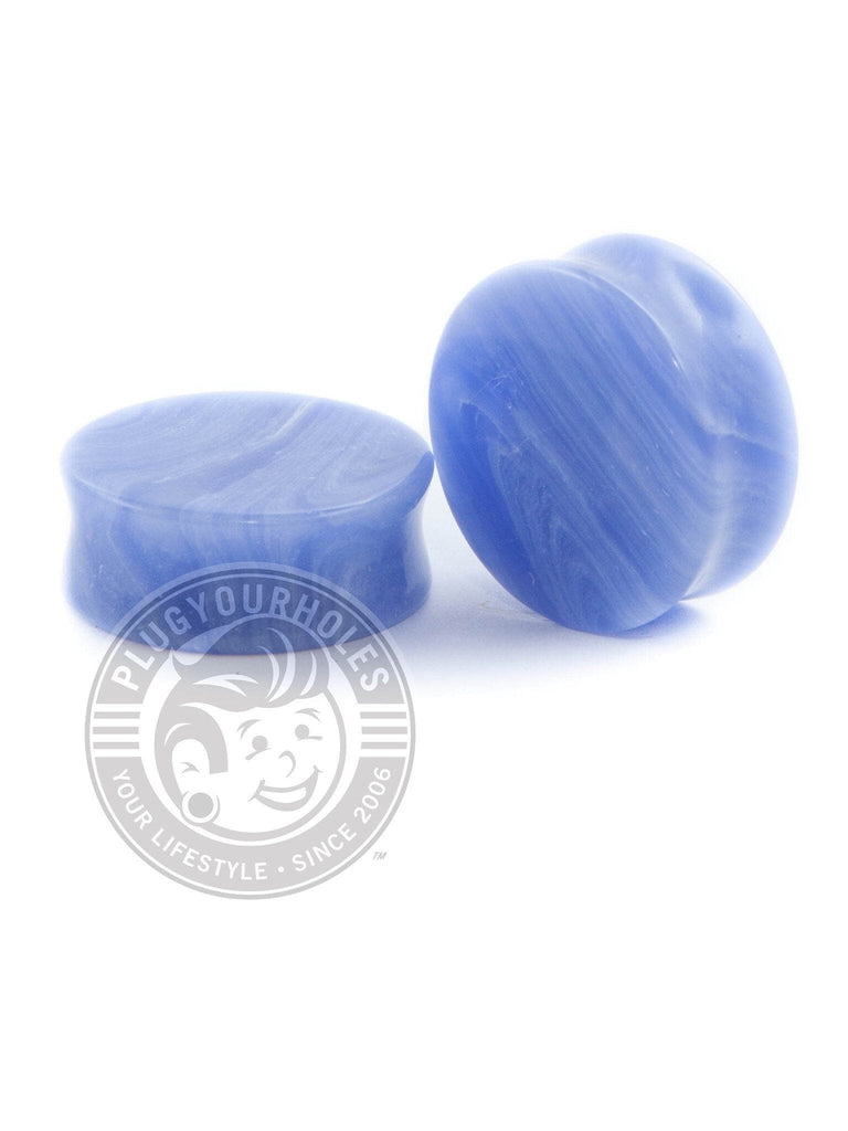 Blue Grain Agate Stone Plugs