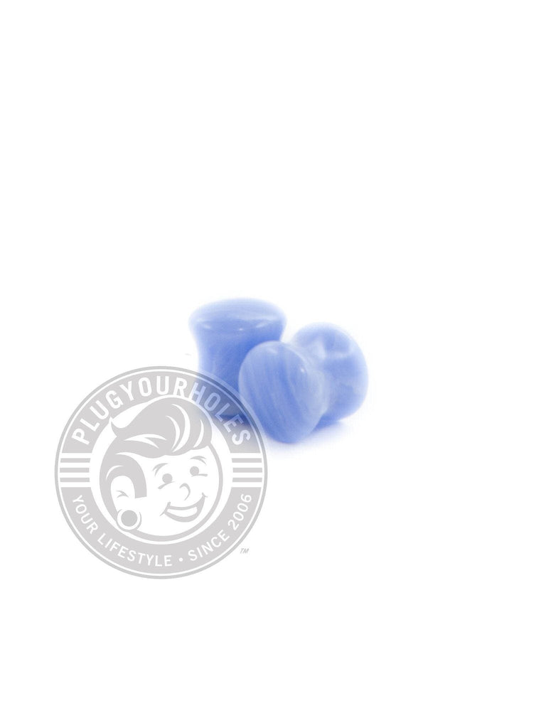 Blue Grain Agate Stone Plugs
